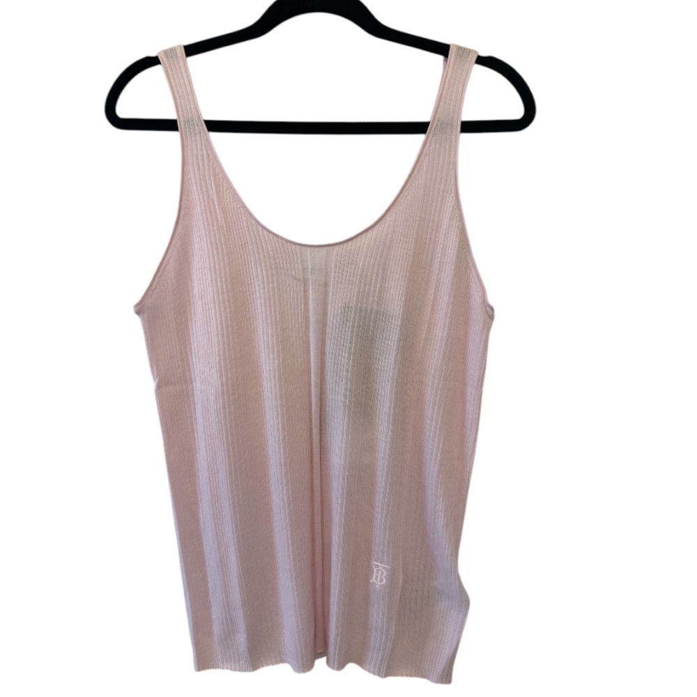 Burberry Veda Light Pink Roundneck Knit Tank Top - Picture 2 of 8